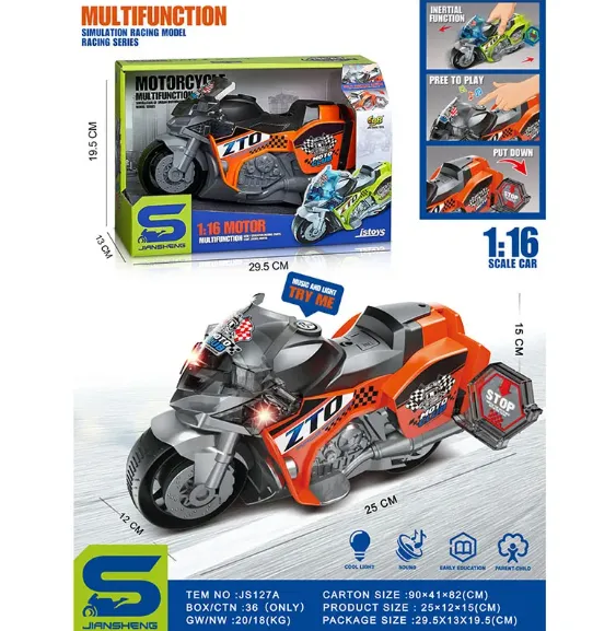 MOTOCICLETA CU SUNET SI LUMINI (INSTRUCTIUNE IN ROMANA) 72061