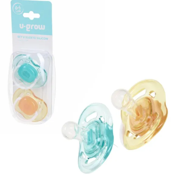 Set 2 suzete dn silicon, 0-6 luni
