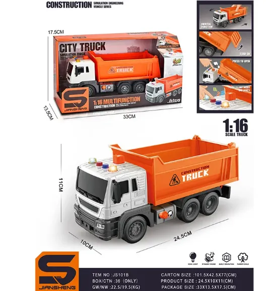 MASINA CAMION CU SUNET SI LUMINI (INSTRUCTIUNE IN ROMANA) 72075