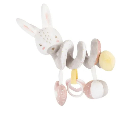 Jucărie cu pandantiv Kikkaboo Horizontal Spiral Rabbits in Love