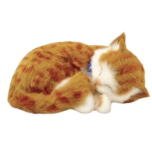 Pisicuța portocalie „Tabby” cu imitație de respirație