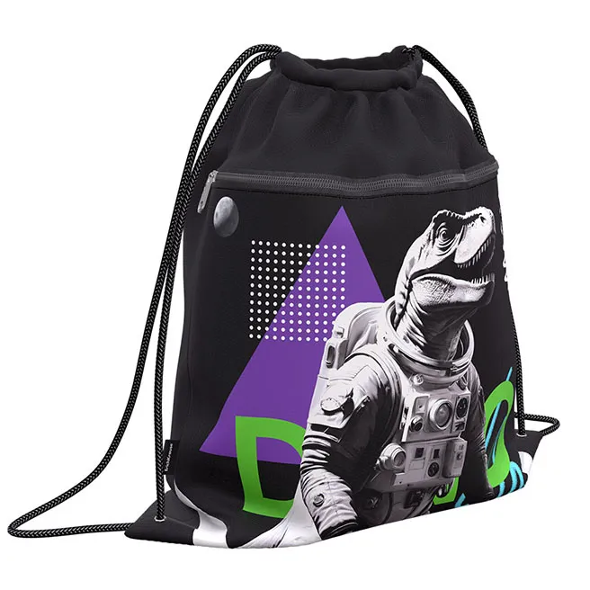 Geantă pentru încălțăminte ErichKrause cu buzunar cu fermoar, Dino Hobby