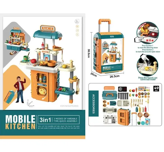 SET BUCATARIE 3IN1 (49PCS) (INSTRUCTIUNE IN ROMANA) 72248