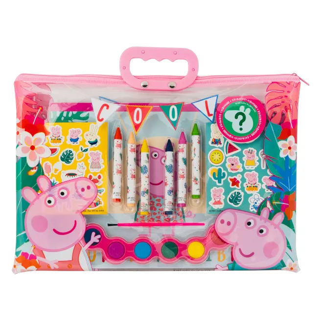 Set de desen în geantă transparentă Peppa Pig, AS Company, cod 1814D