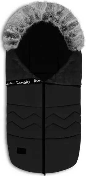 Husa de iarna pentru carucior Lionelo Frode Black Carbon, 90x45 cm