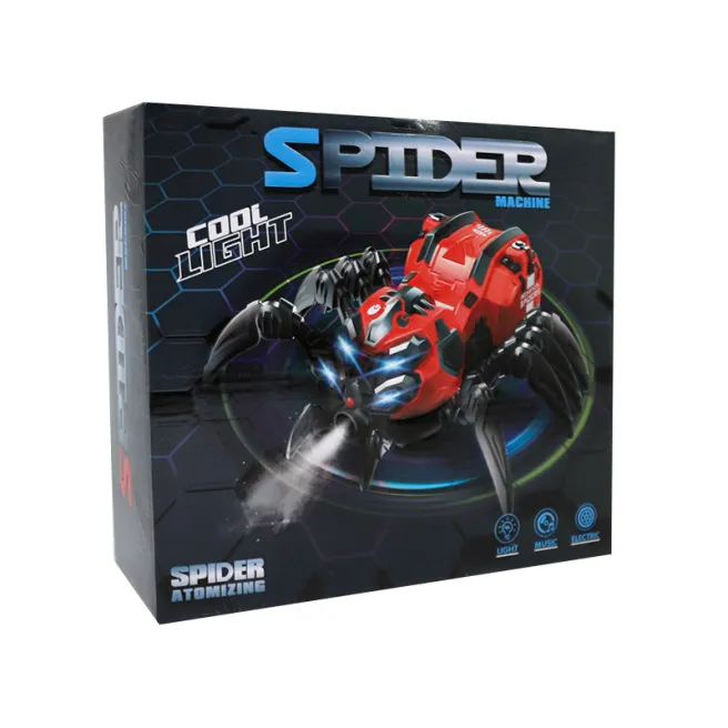 Jucărie păianjen „Spider” cu lumină și sunet, roșu, cod 752057