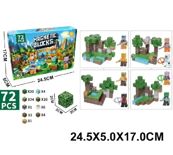 Constructor cu magnet 72 elemente