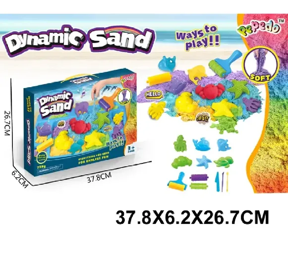 Nisip kinetic in set cu forme