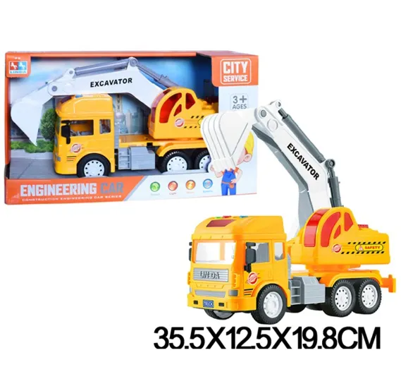 Excavator cu inertie,cu sunte si lumini