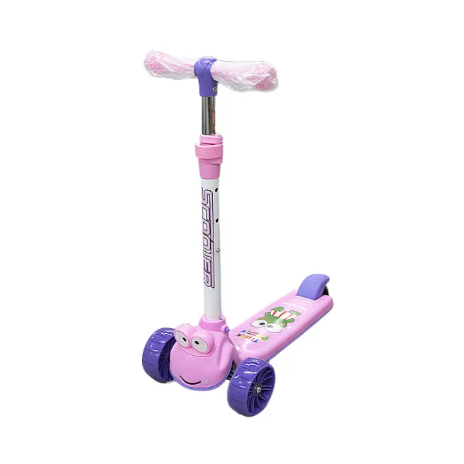 Trotineta pentru copii Broscuta F027, roza