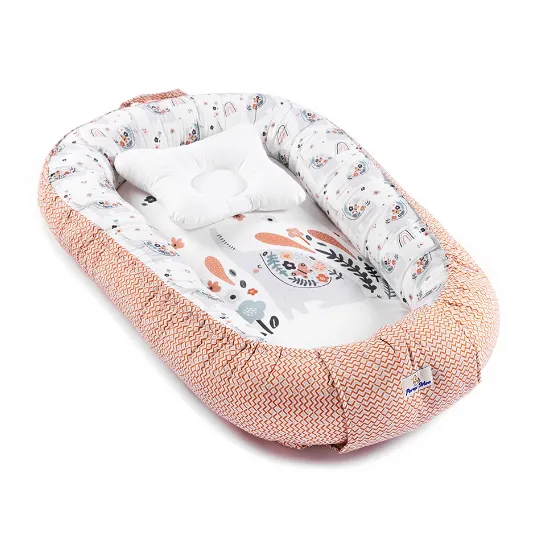 Babynest pentru bebeluș PM Premium Elefant verde