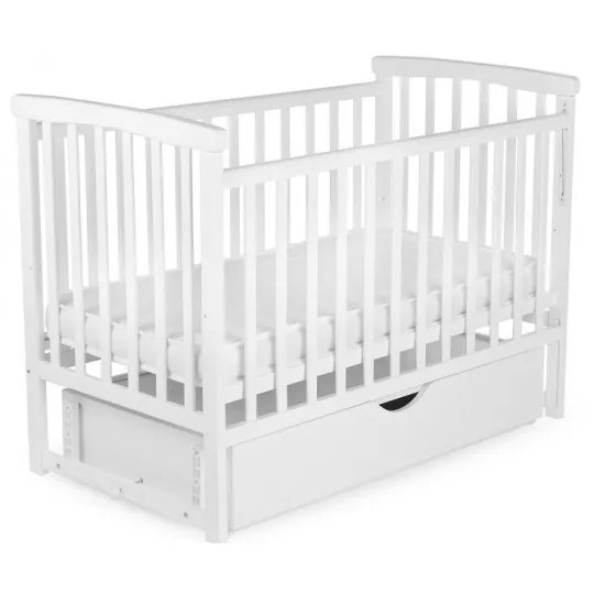 Pătuţ Eucalyptus Charlene Premium (DS-201) Alb