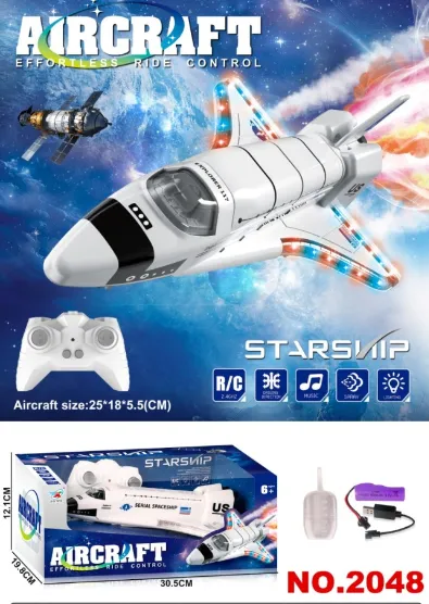 Avion telecomandat cu lumină, sunet și fum. 2048