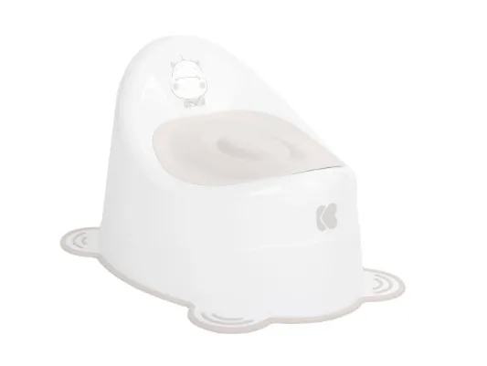 Oliță pentru copii Kikkaboo Hippo Beige anti-alunecare, 12 luni+