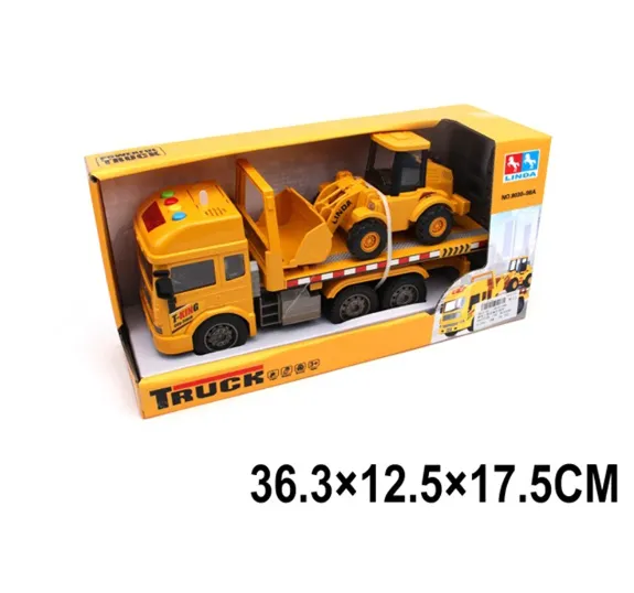 Autospeciala cu inertie,cu sunete si lumini cu tractor in set