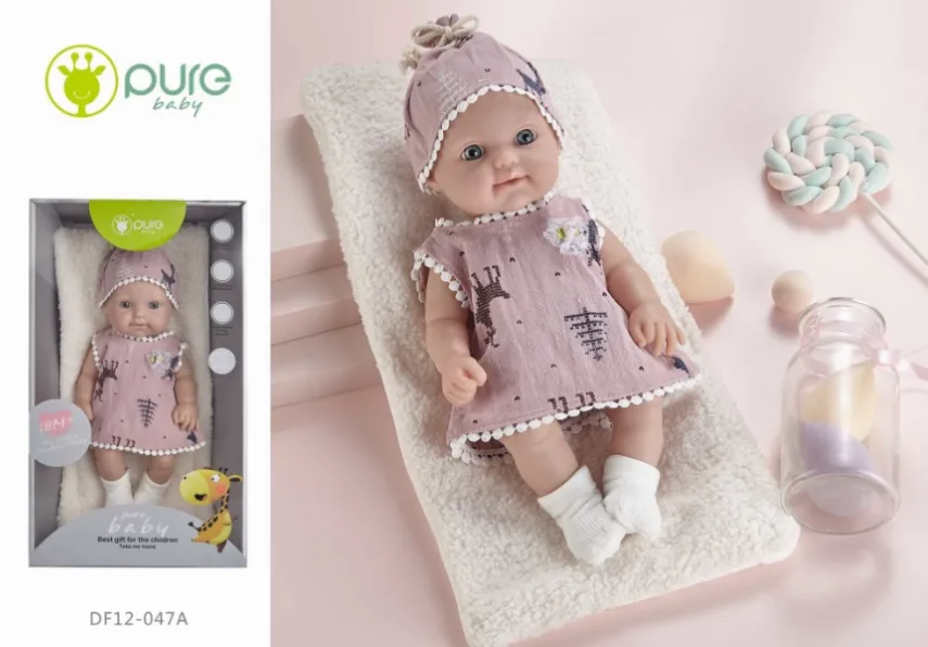 Păpușă din vinil 30cm „Pure Baby” DF12-047A