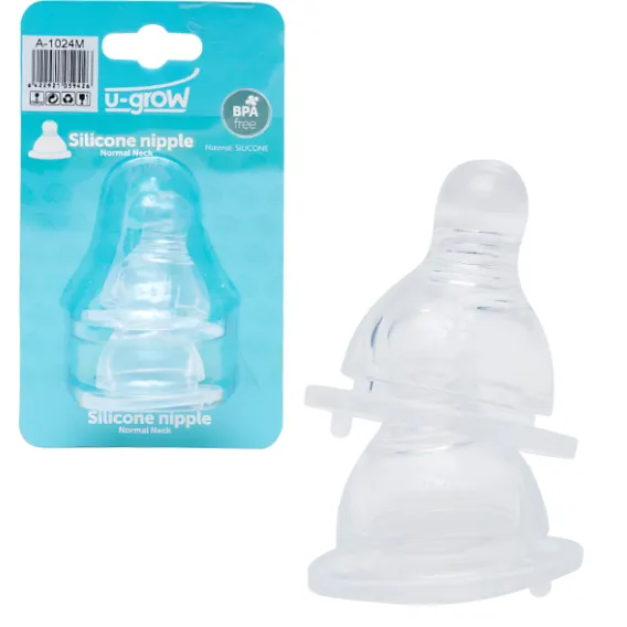 Set 2 tetine din silicon, dimensiunea M, 3-6 luni