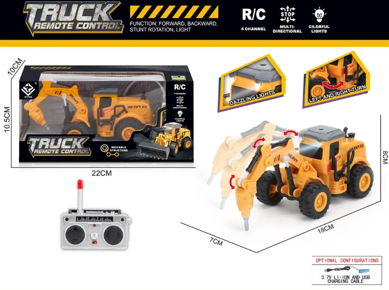 Mașină de găurit cu telecomandă, cu lumină și baterie. 6182H