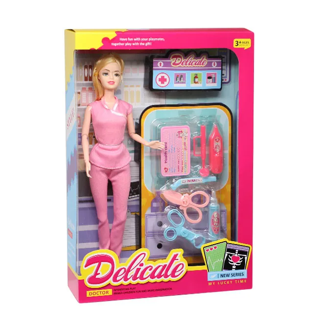 Păpușa „Farmacist”, 29 cm, în formă roz, cod 880293