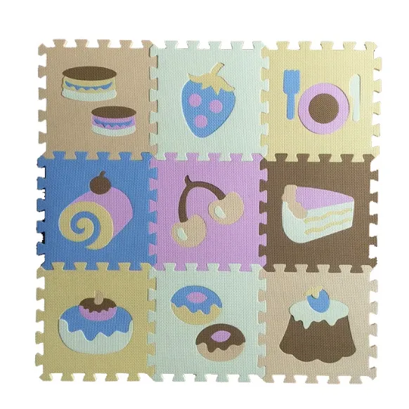 Covoraș-puzzle educativ „Desert”, 9 elem.