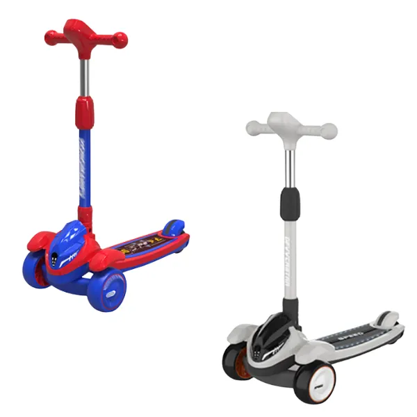 Trotinetă pliabilă cu înălțime reglabilă și roți luminoase, 2 culori