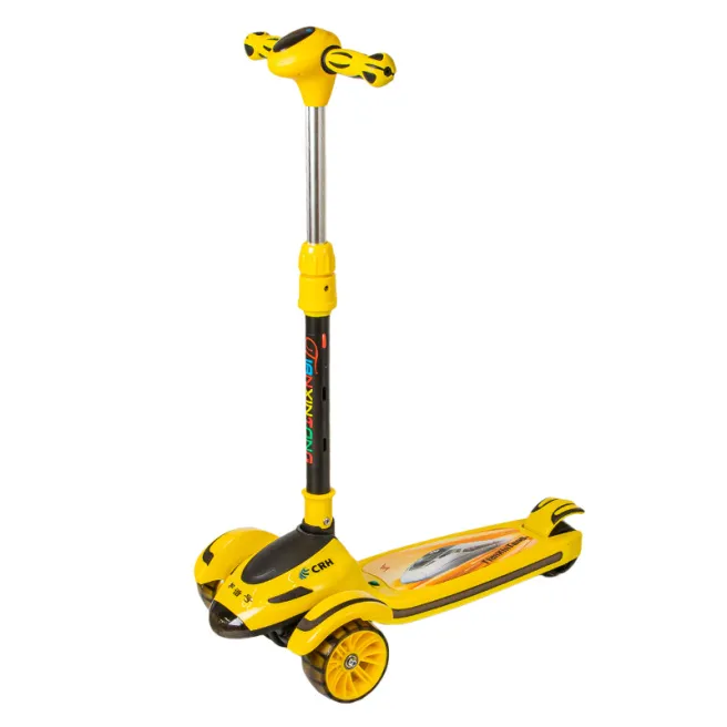 Trotinetă pentru copii 006, galbena