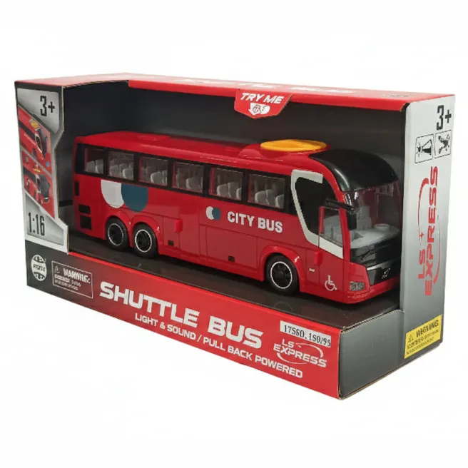 Autobuz 1:16 (cu lumini și sunet), cod 1755D