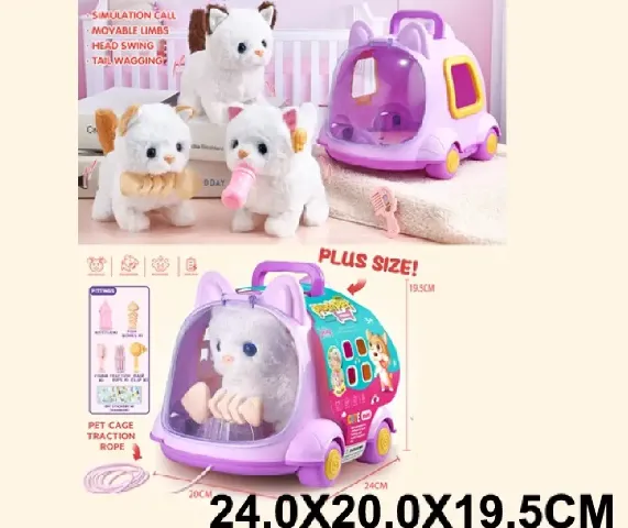 Pisicuta pe baterii,merge si emite sunete