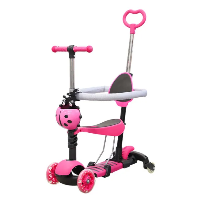 Trotinetă p/u copii 5în1 (roz)
