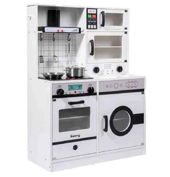 Bucatarie din lemn pentru fetite, cu sunete si lumini