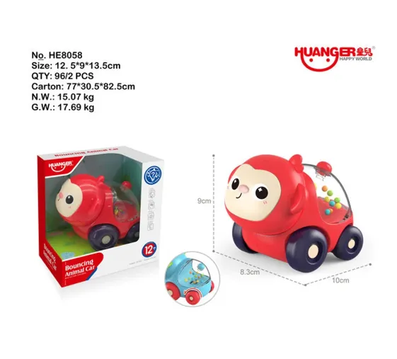 Jucarie masinuta maimuta HE8058