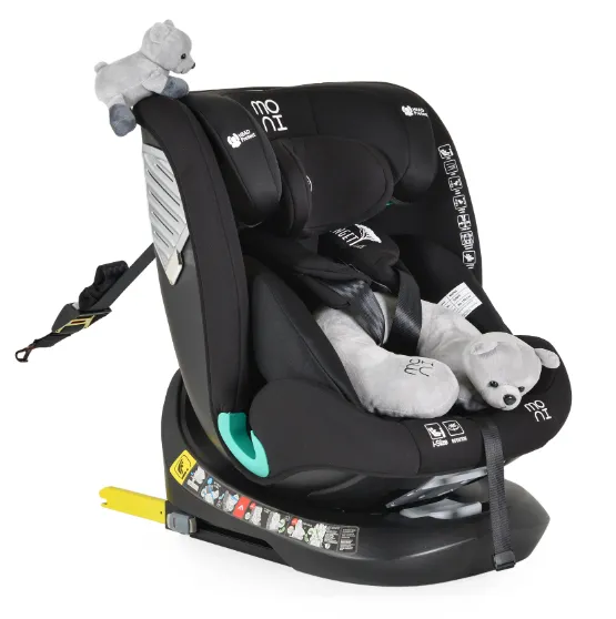 Scaun auto 0-36kg Isofix Moni Serengeti Black, rotativ 360