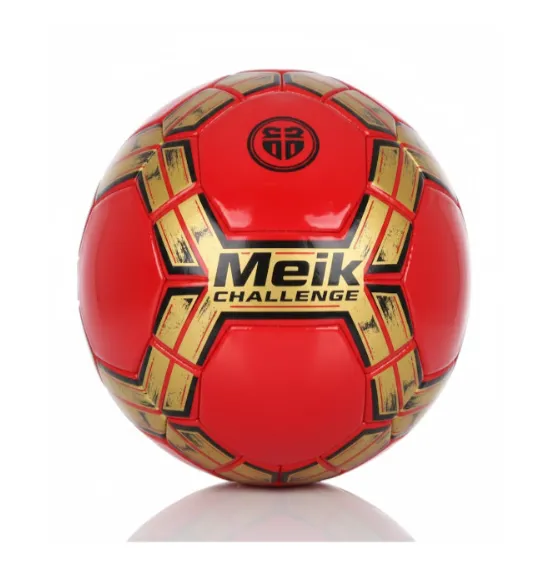 Minge de fotbal Size 5 Machine-Stitched galben-roșu, cod 2157D