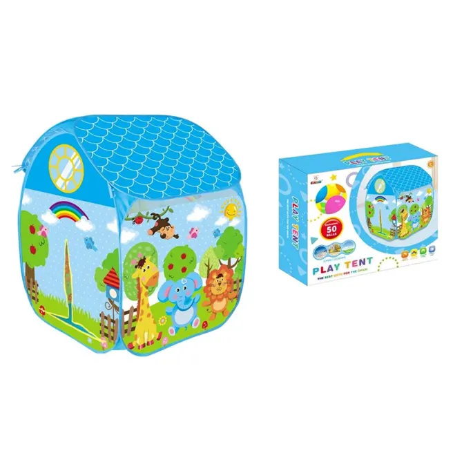 Cort de joaca Happy Zoo cu bile (50buc)