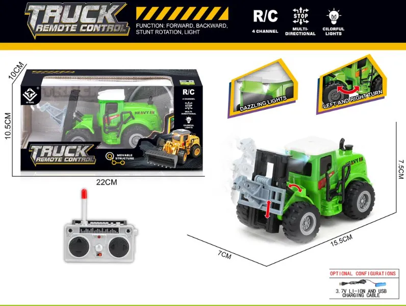 Lift de inginerie cu telecomandă și lumină, verde acumulator 6182K