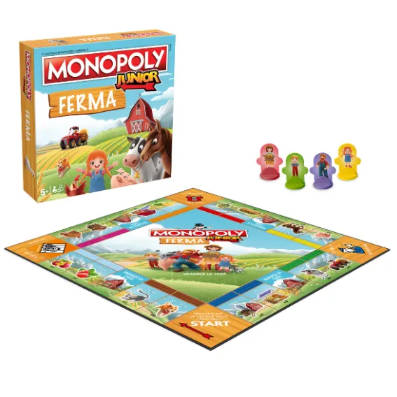 Joc de masă Monopoly Junior „Ferma” (ro)