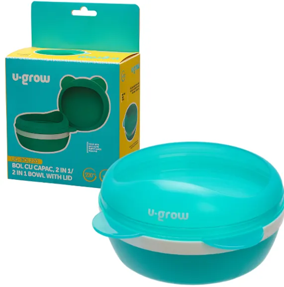 Bol cu capac 2 in 1
