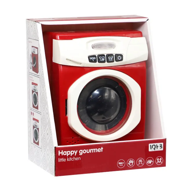 Mașină de spălat electrică cu lumina, roșie, cod 844179