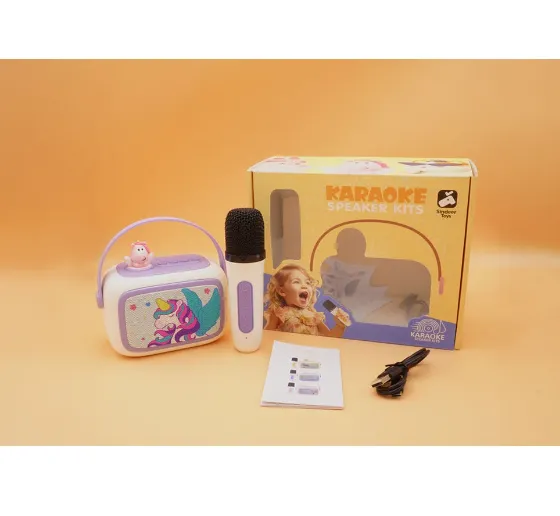 Microfon karaoke cu boxa (Bluetooth)