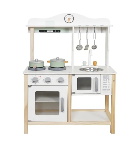 Bucătărie din lemn cu accesorii 58,5*29,5*85cm, W10K001