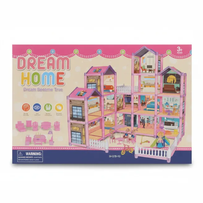 Casă cu mai multe etaje pentru păpuși, cod 942003