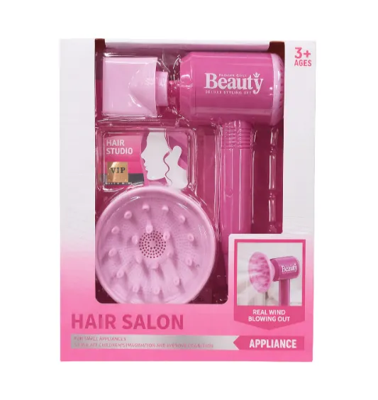 Set de joacă Uscător de păr cu accesorii, roz, cod 962175