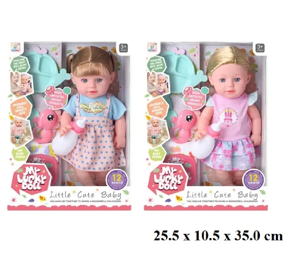 Papusa in set cu accesorii,vorbeste in limba romana