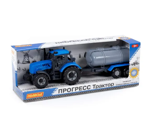 Tractor cu inertie”Progress” albastru 91550