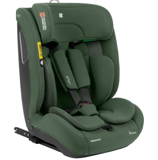 Scaun auto 76-150 cm (i-Size) Isofix KikkaBoo i-Flit Army Green