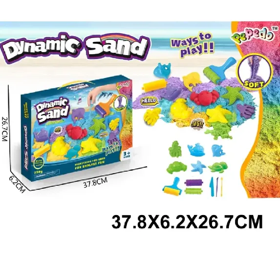 Nisip kinetic in set cu forme