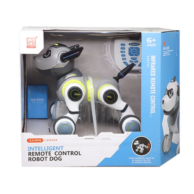 Jucărie câine cu telecomandă, alb, cod 822008