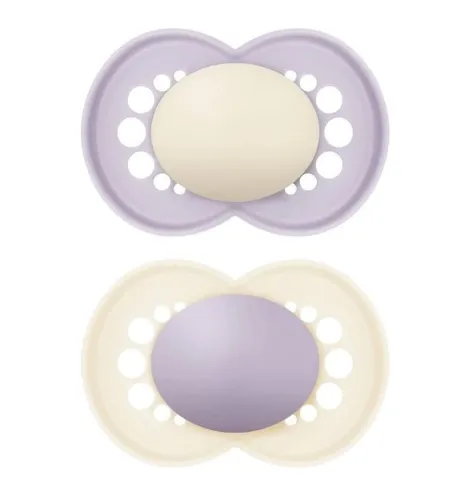 Suzeta ortodontica din silicon MAM Original Mix and Match Girl (6+ luni), 2 buc.