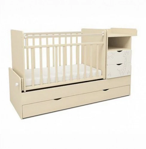 Pătuţ SKV-Company Jiraffe culoarea ivory