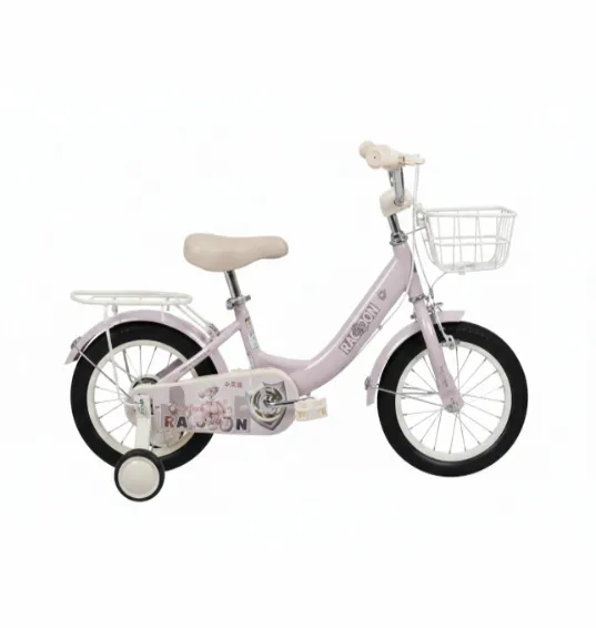 Bicicletă pentru copii cu 4 roți, 12 inch, violet, cod 2218D